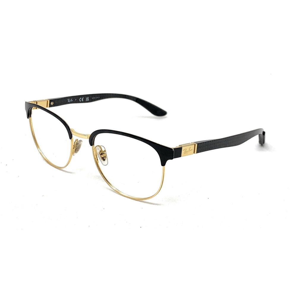 RAY-BAN RB8422 2890 RX Optical Eyeglass Frames Black/Gold 52-19-145